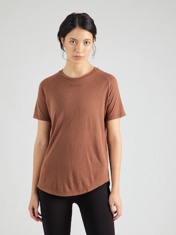 T-shirt fonctionnel 'Vanja' Hummel en marron : devant