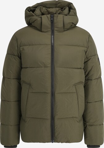 Calvin Klein Winterjas in Groen: voorkant