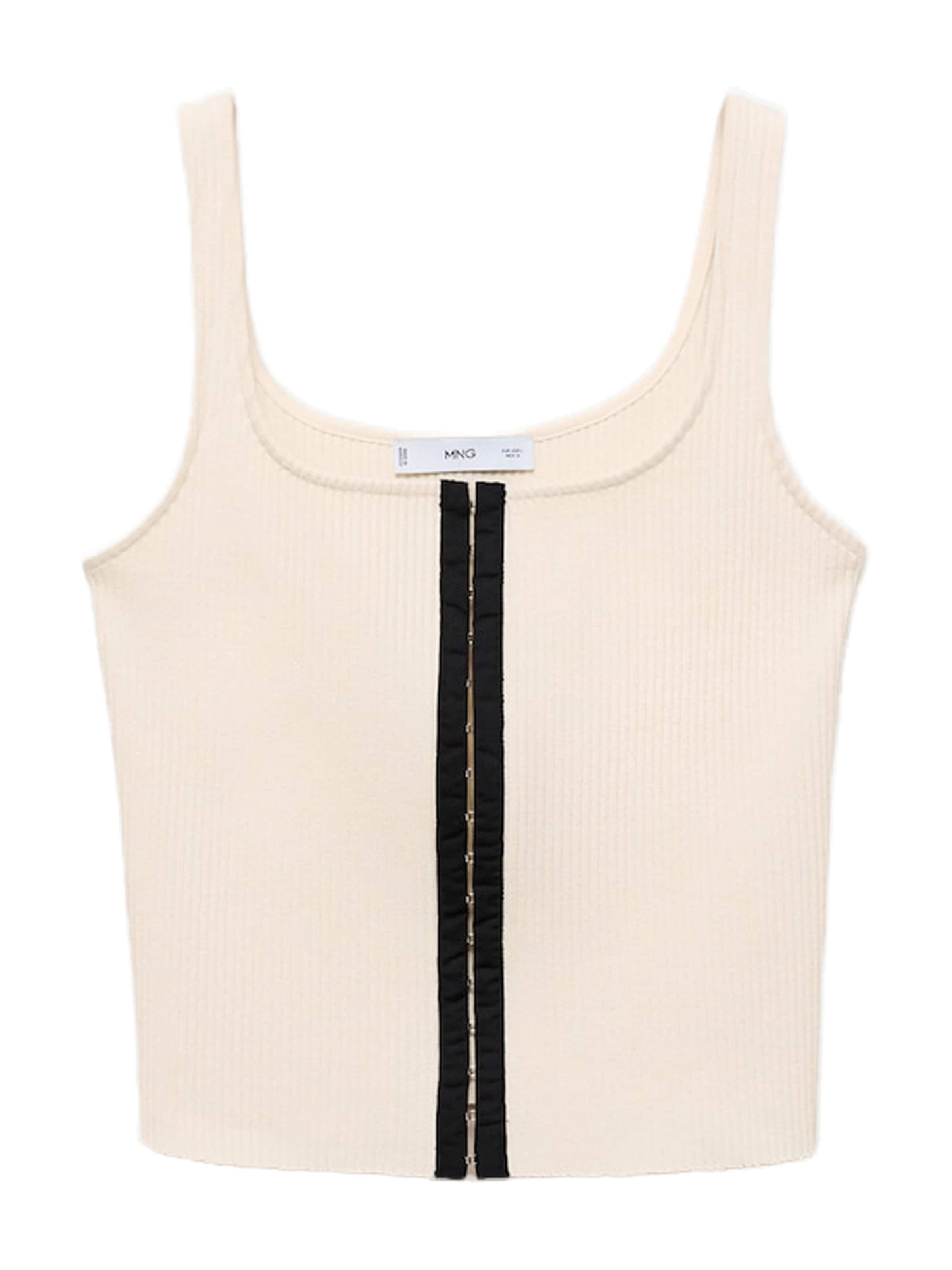 MANGO Top 'SUNE' – béžová: přední strana