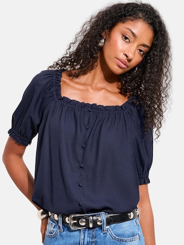 Friends Like These - Blusa em azul: frente