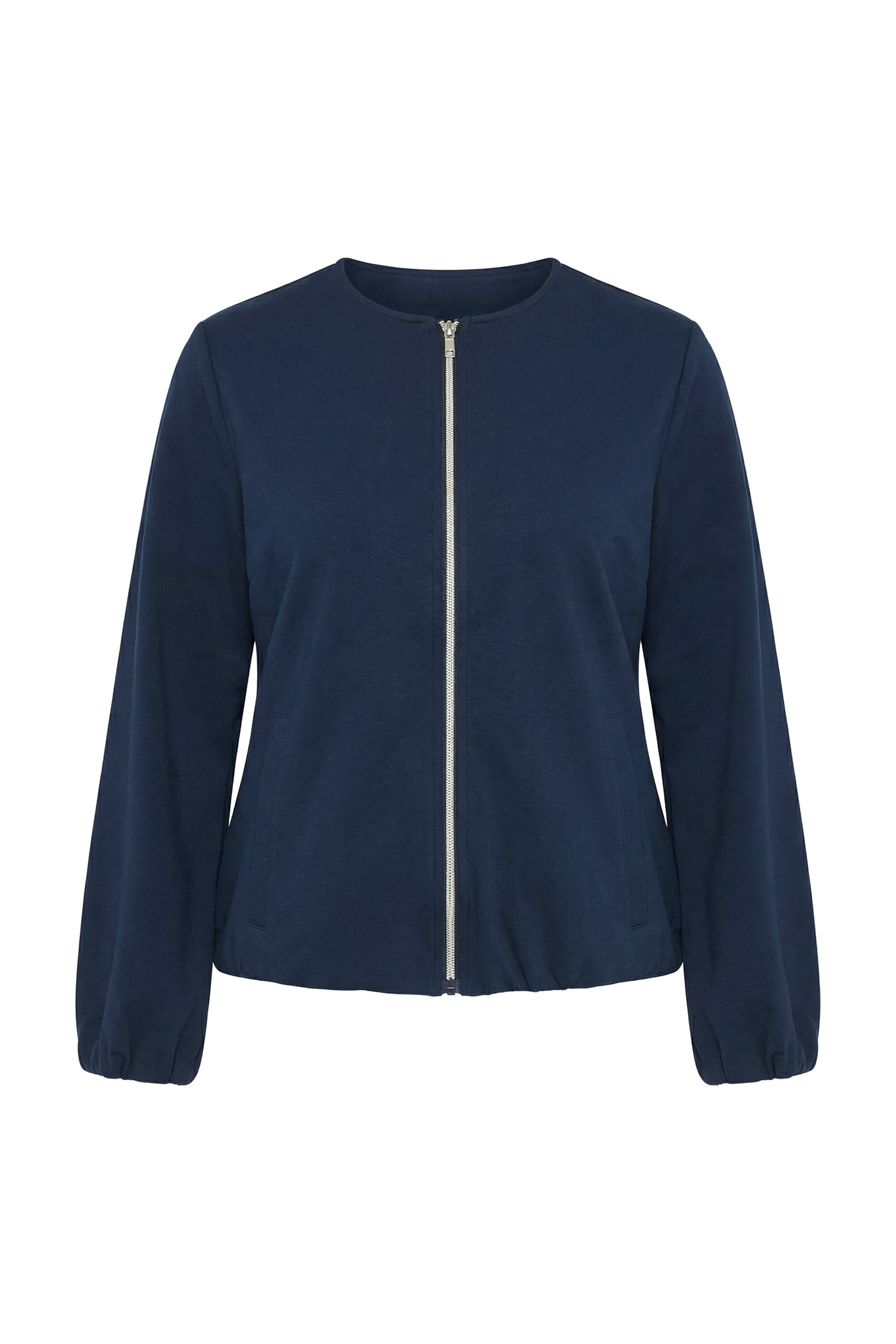 Ulla Popken Jacke in M-L in marine, Produktansicht