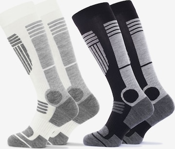 Occulto Sports socks 'Ski Maria' in Grey: front
