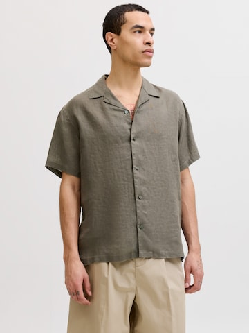 JACK & JONES Классический крой Рубашка 'JPRBLALAWRENCE' в Серый: спереди