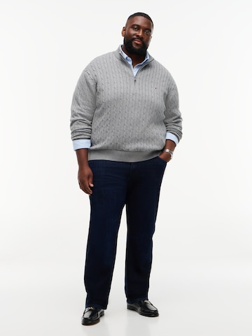 Tommy Hilfiger Big & Tall Neulepaita 'CLASSIC' värissä harmaa