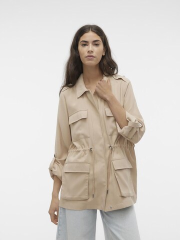 VERO MODA Between-Season Jacket 'JAZZ' in Beige: front