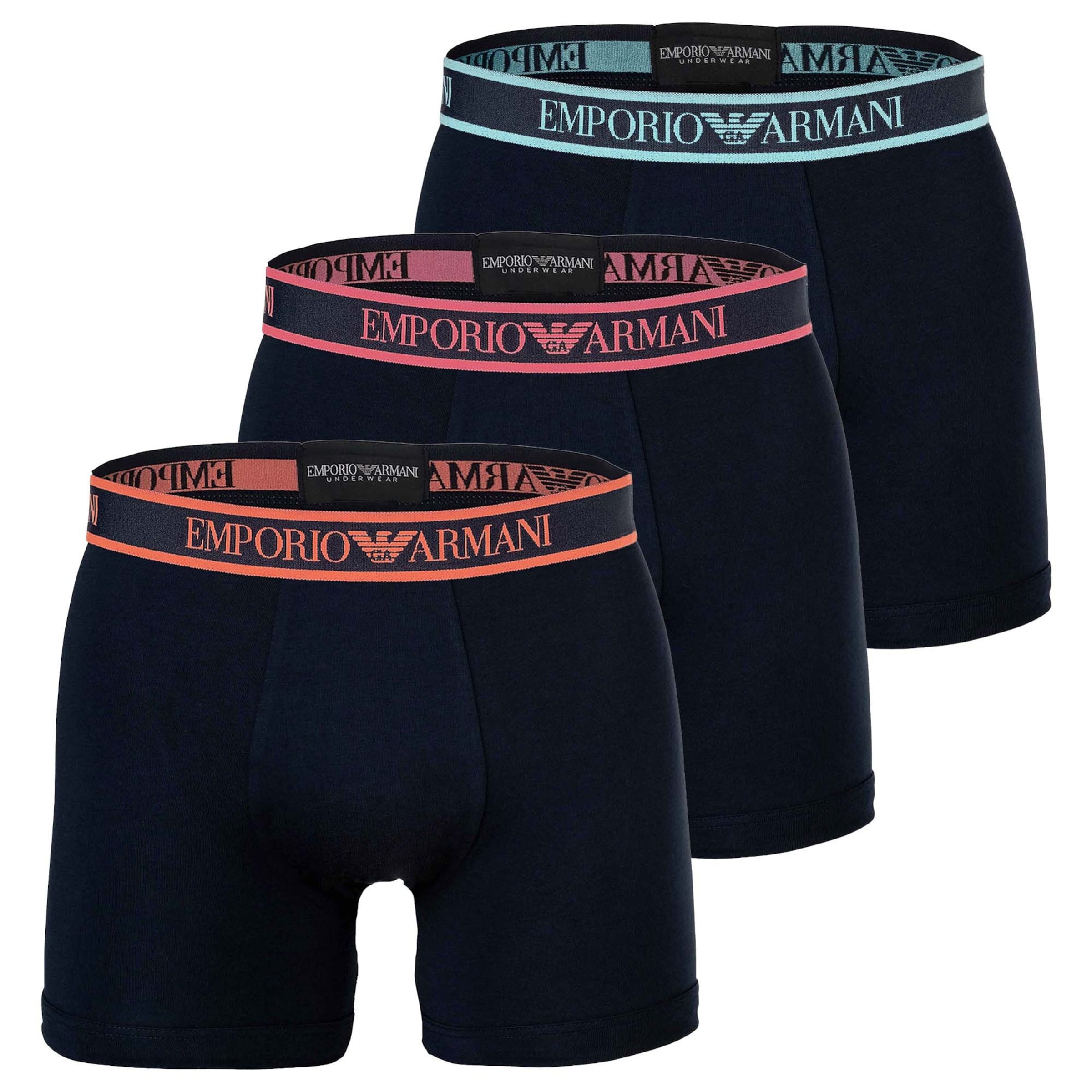 Boxers Emporio Armani en bleu : devant