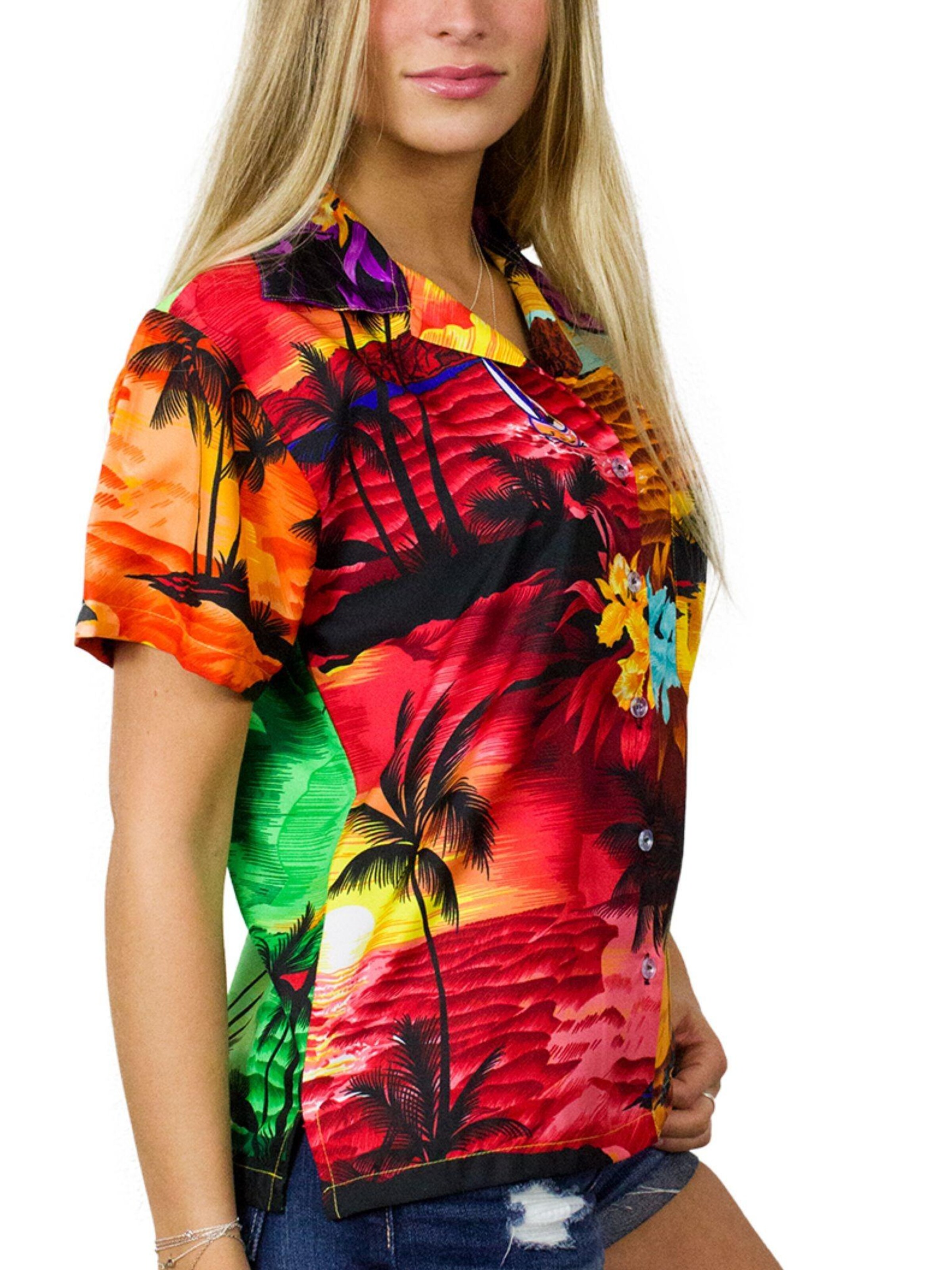 King Kameha Blouse 'Surf' in Mixed colors