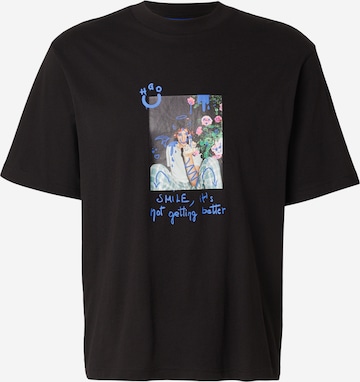 HUGOMajica 'Nugobeam' - crna boja: prednji dio