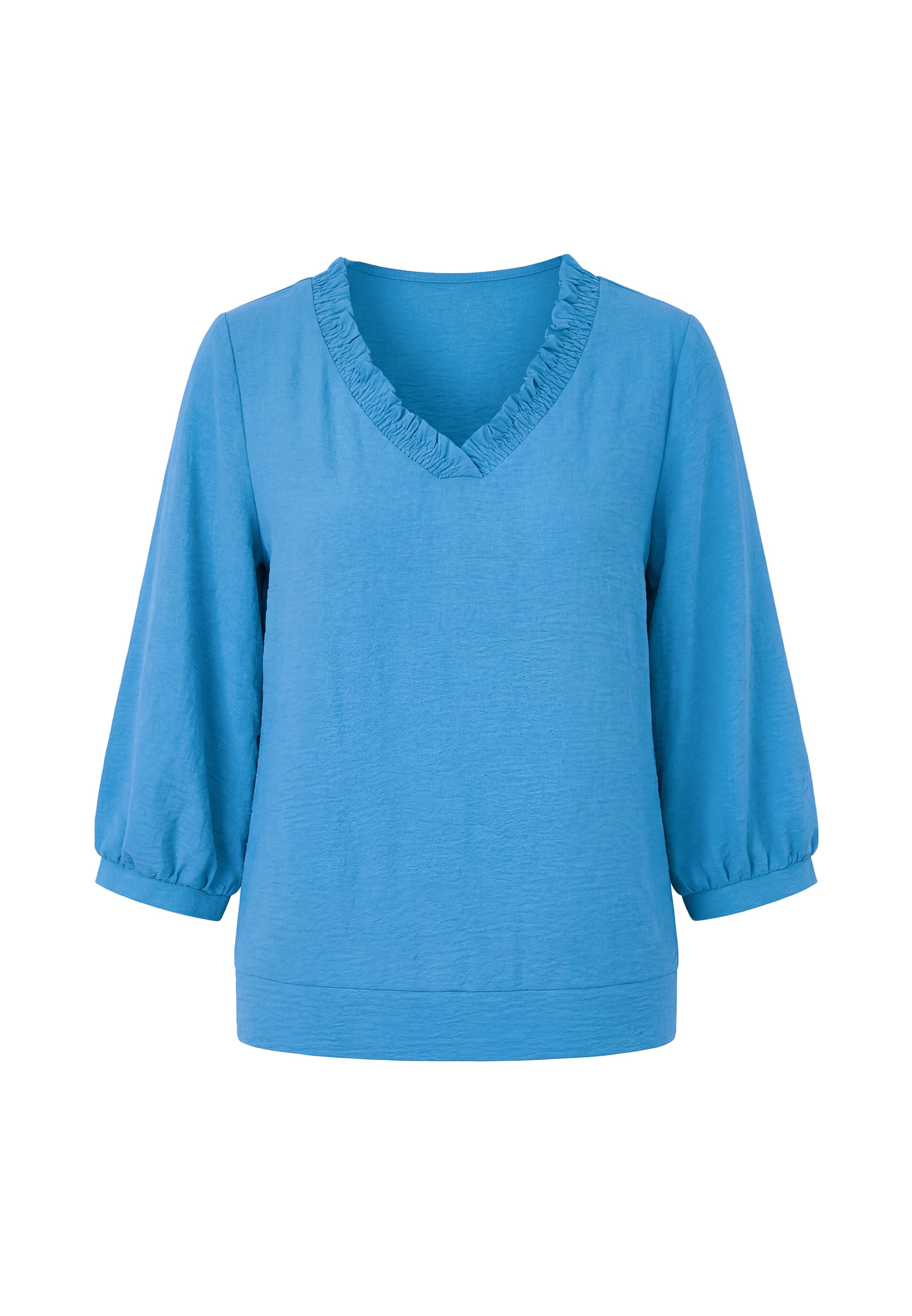 usha BLACK LABEL Blouse in Blauw: voorkant