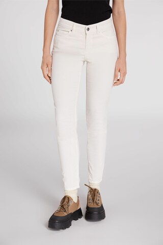 OUI Skinny Jeans 'The Baxtor' in Wit: voorkant