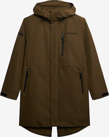 Superdry Übergangsparka in Grün: Vorderseite