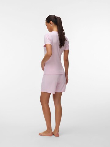 MAMALICIOUS Short Pajama Set in Pink
