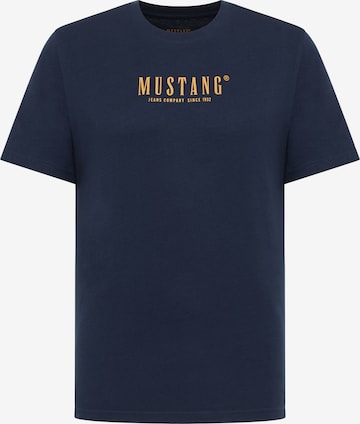 MUSTANG T-Shirt 'Style Austin' in Blau: Vorderseite