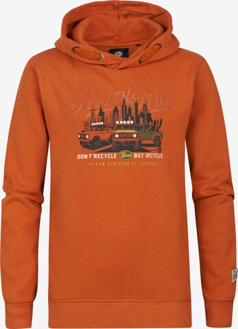 Petrol Industries Sweatshirt 'Berwyn' in Oranje: voorkant