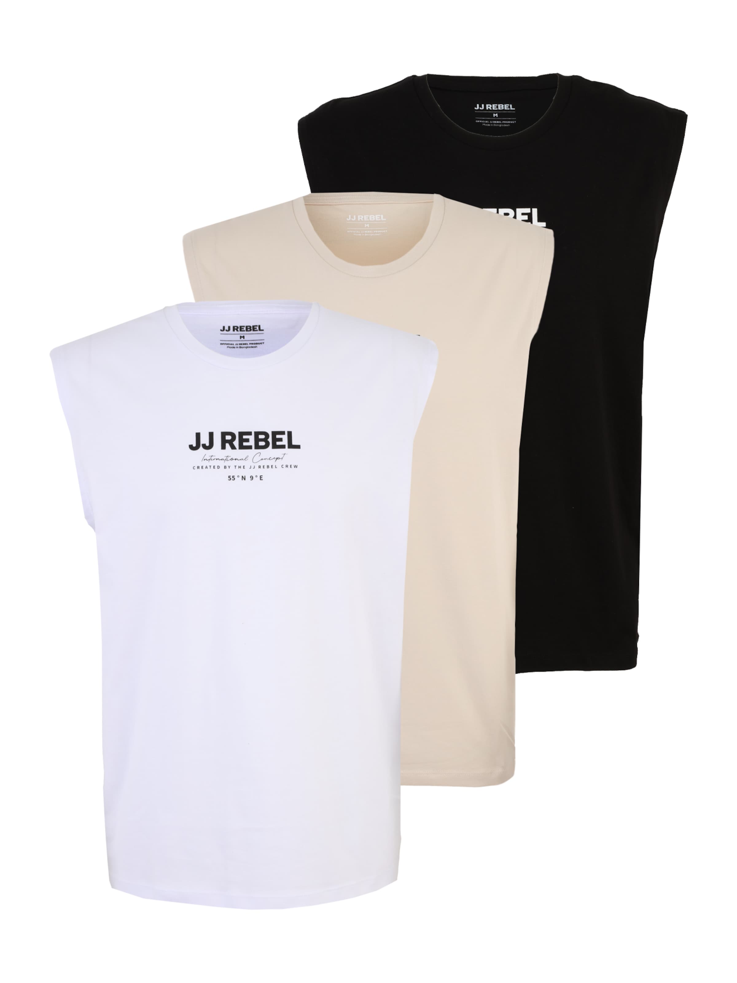 Maglietta 'JREBLINO' di JJ Rebel in beige: frontale