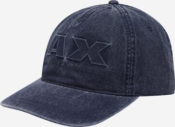 Casquette ARMANI EXCHANGE en bleu : devant