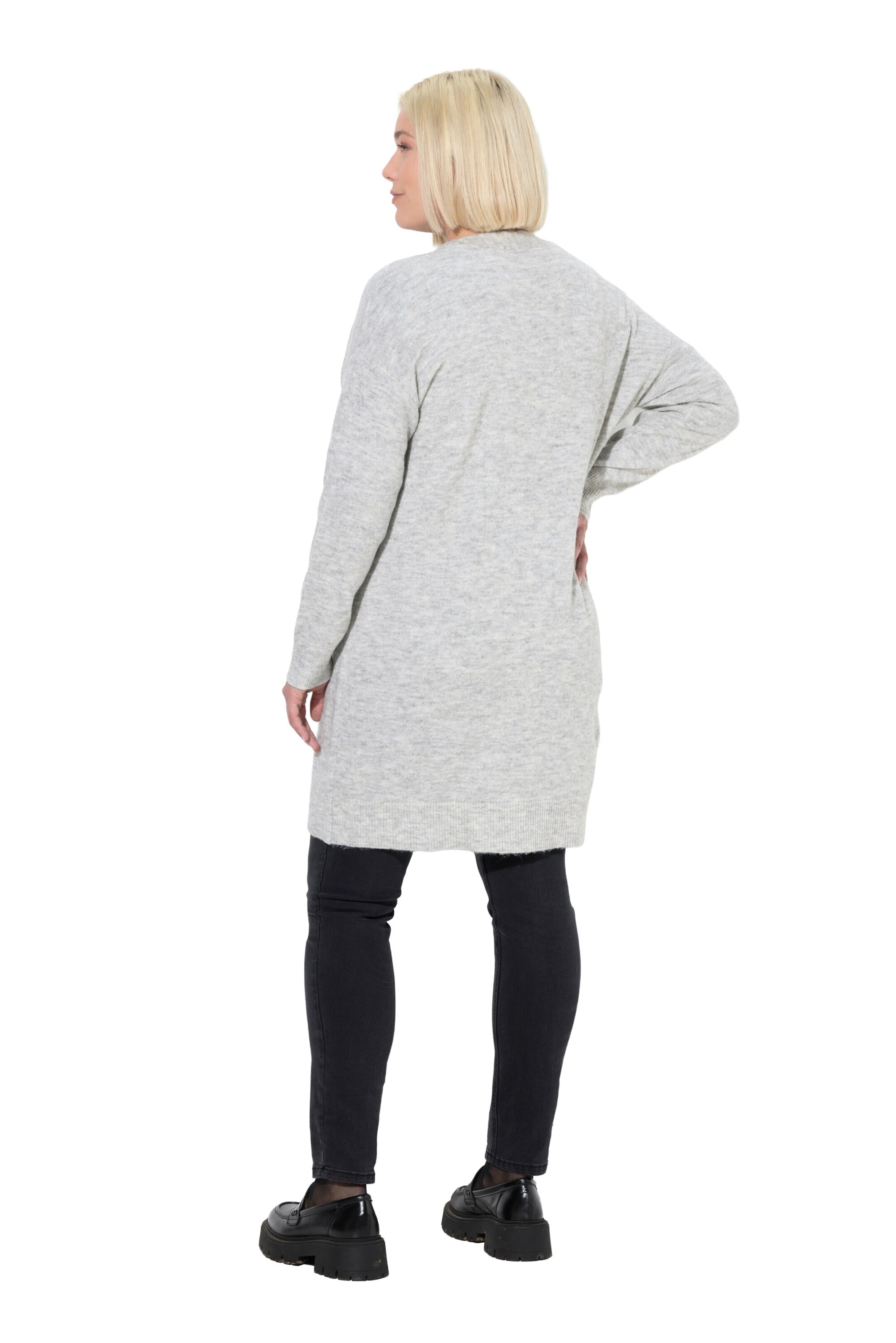 Ulla Popken Gebreid vest in Grijs