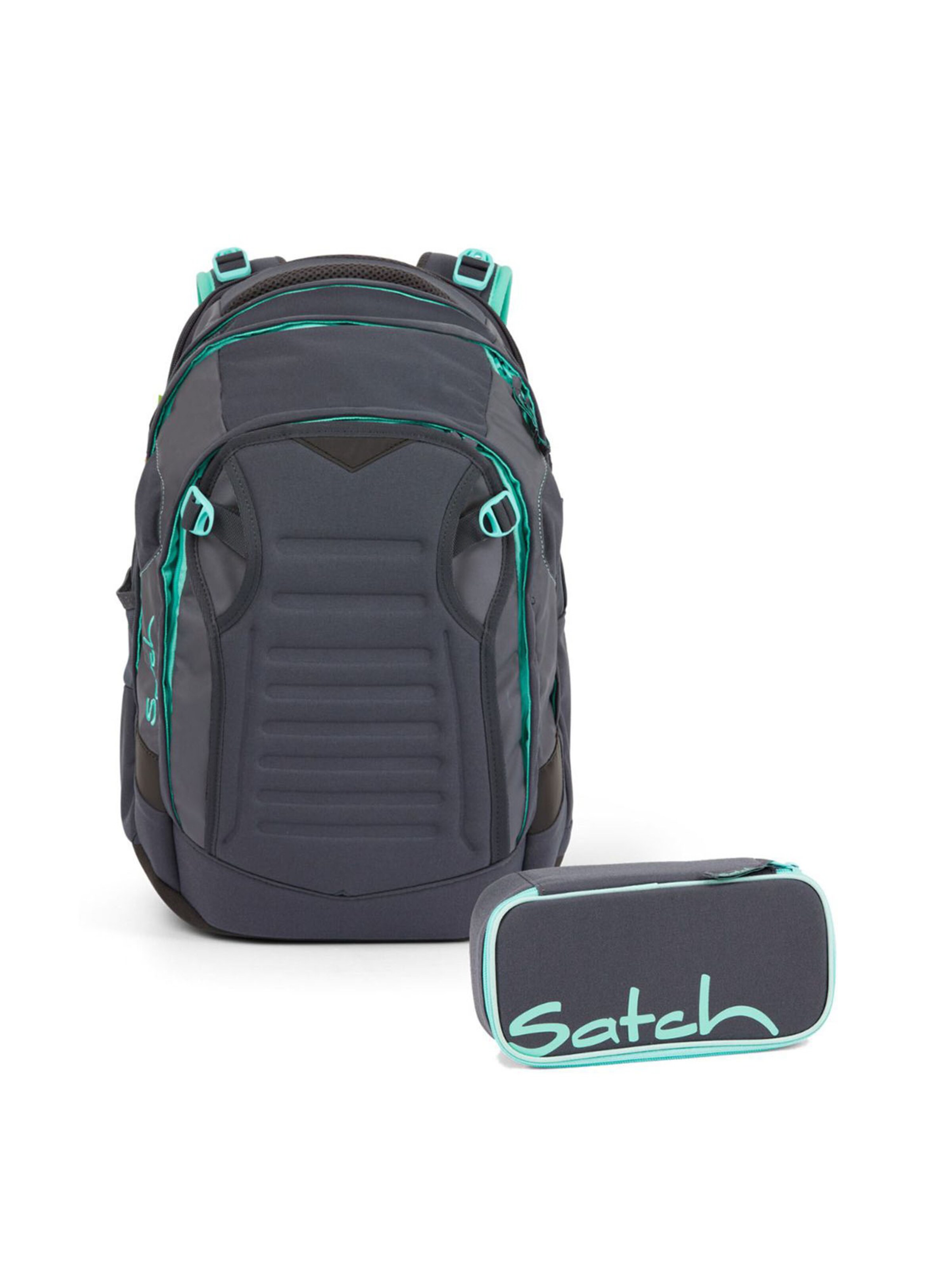 Satch Backpack 'Match 2tlg' in Grey: front