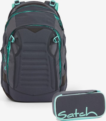 Satch Backpack in Grey: front