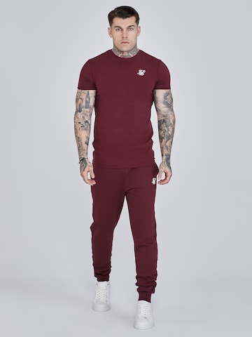 Effilé Pantalon SikSilk en rouge