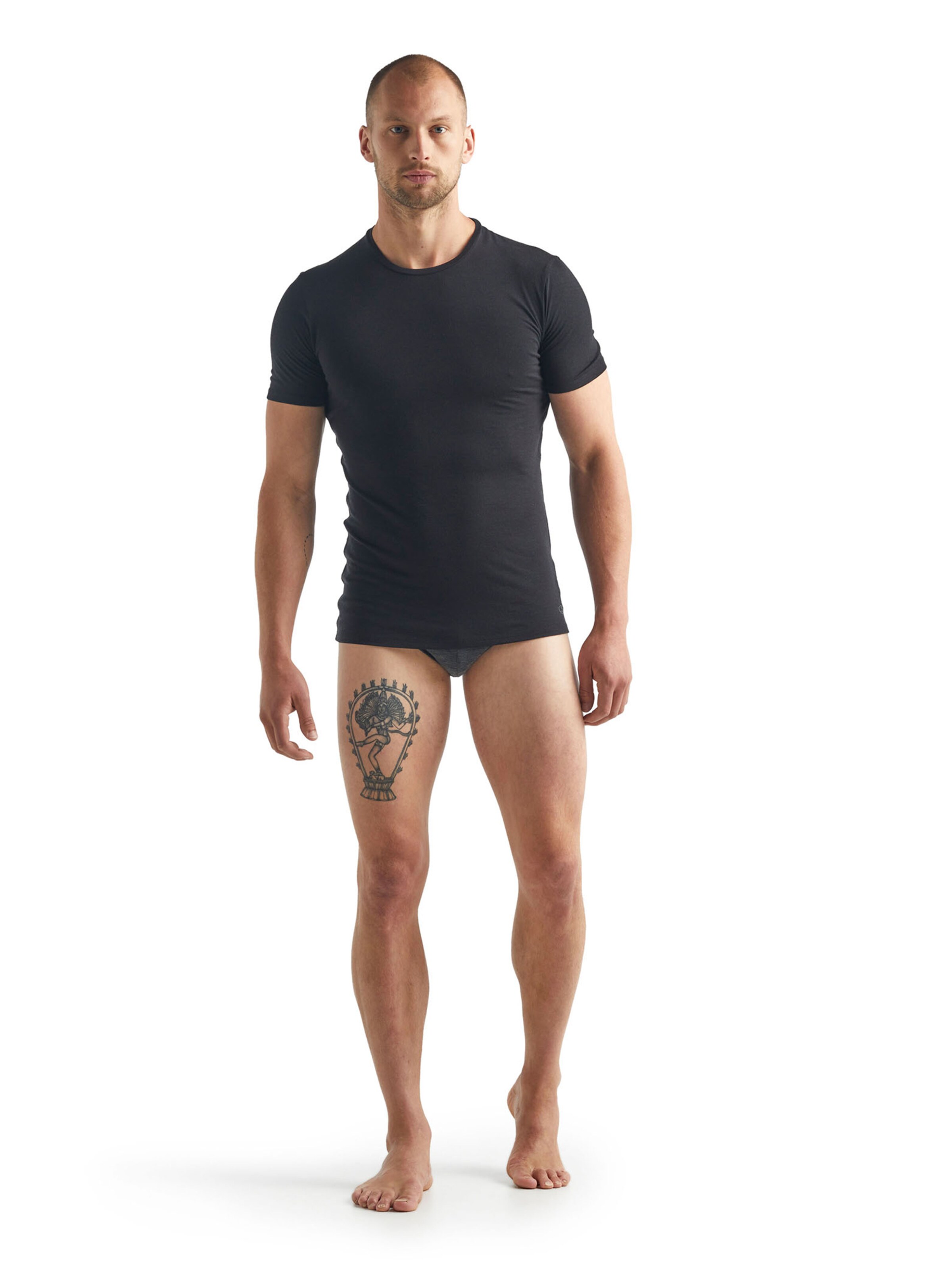 Tricou funcțional 'Anatomica' de la ICEBREAKER pe negru