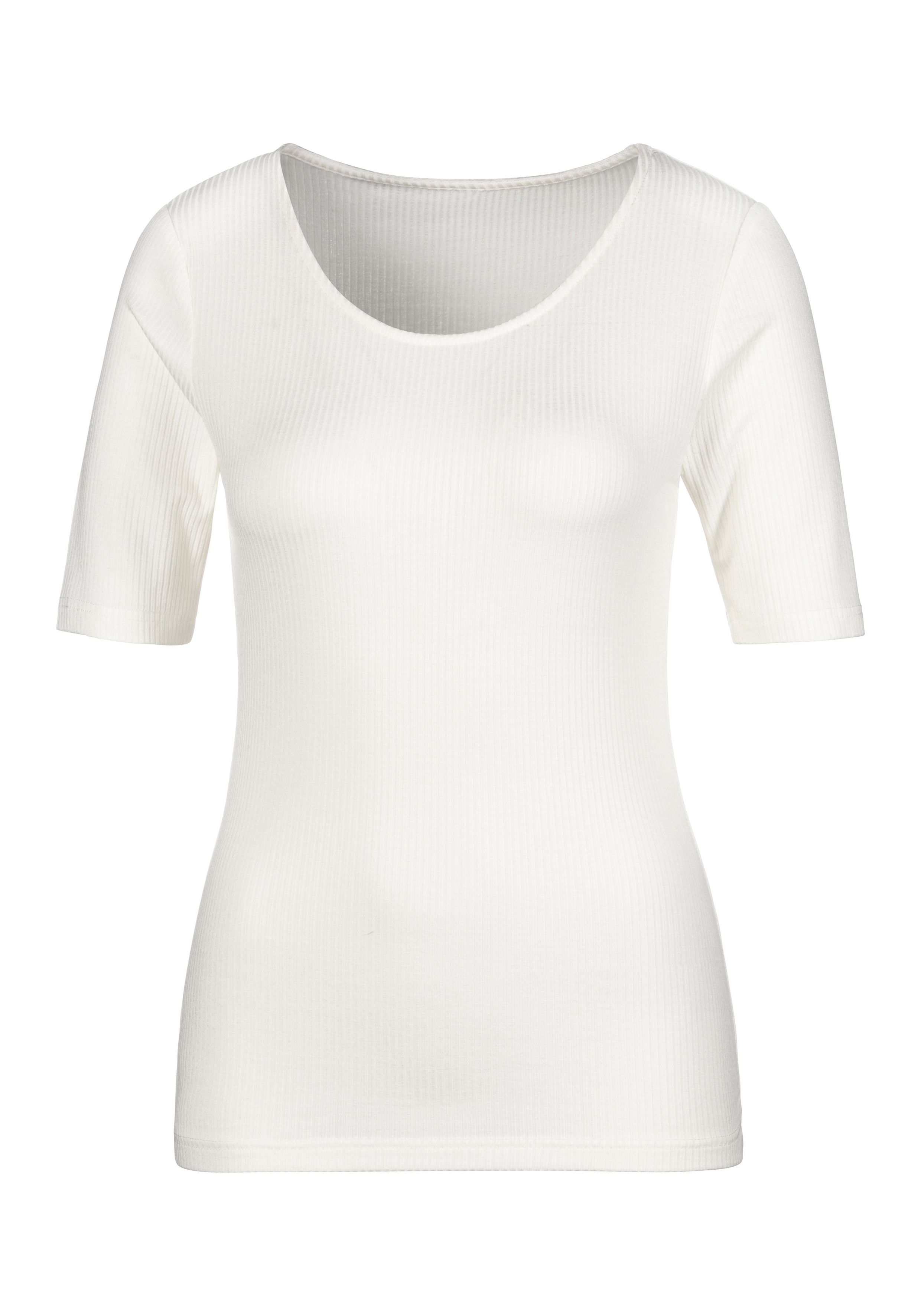 M9nBE Abbigliamento LASCANA Maglietta in Bianco, Nero 