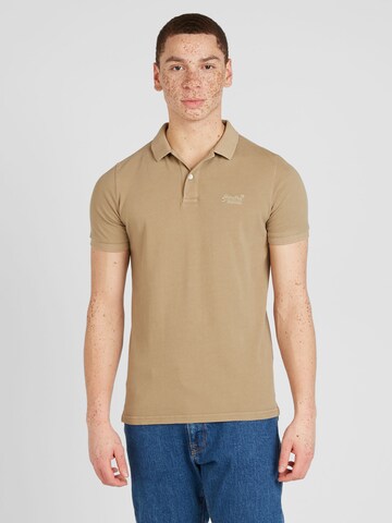 Superdry Poloshirt in Braun: predná strana