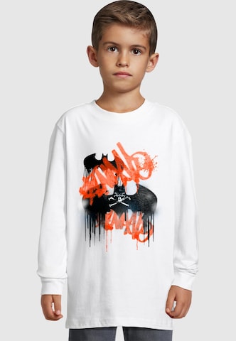 ABSOLUTE CULT Shirt 'Batman - Graffiti Bats' in White: front