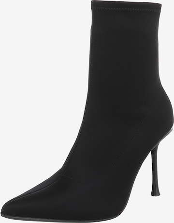 Ital-Design Stiefelette in Schwarz: Vorderseite