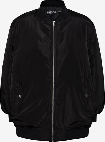 PIECES Between-Season Jacket 'Danny' in Black: front