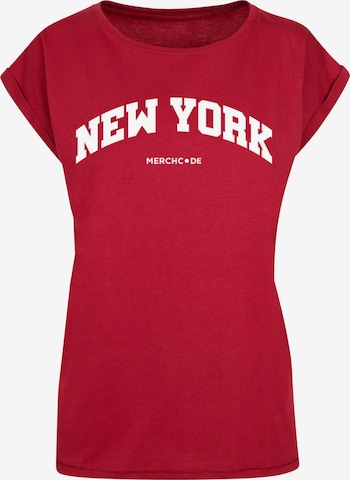 T-shirt 'New York' Merchcode en rouge : devant
