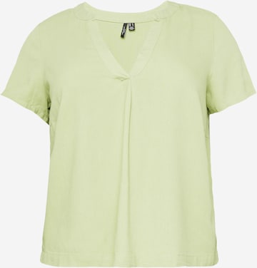 Vero Moda Curve T-shirt 'Mymilo' i grön: framsida