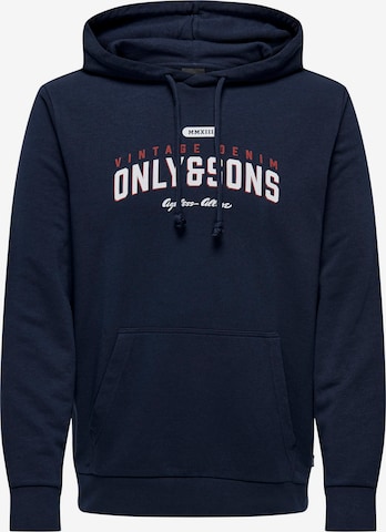 Only & Sons Sweatshirt 'Lenny' i blå: forside