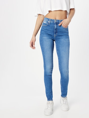 Calvin Klein Jeans Skinny Džíny – modrá: přední strana