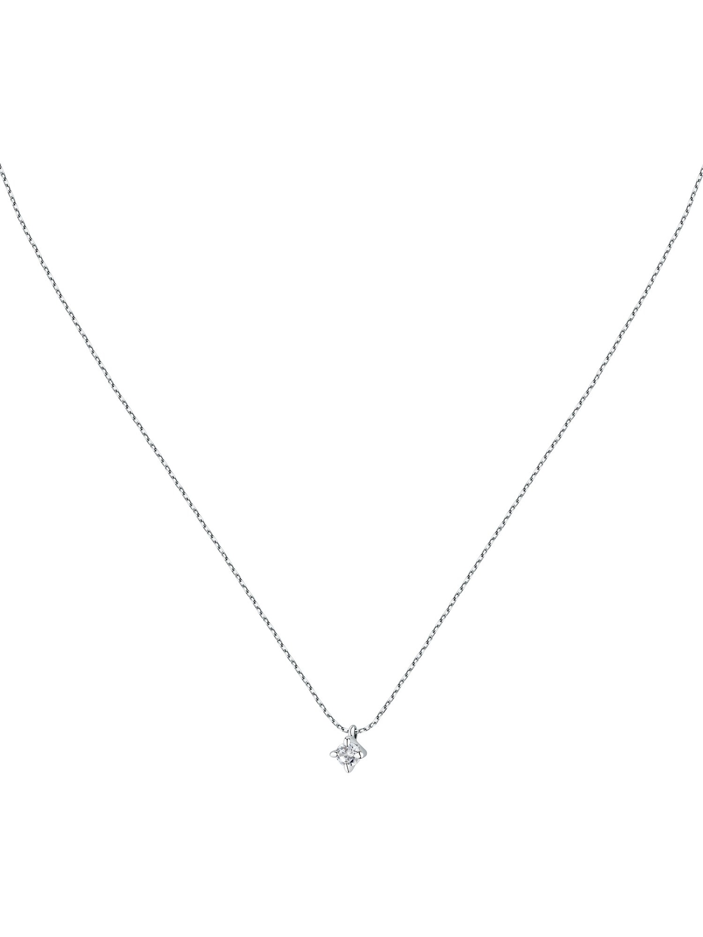 Live Diamond Kette in Silber: Vorderseite