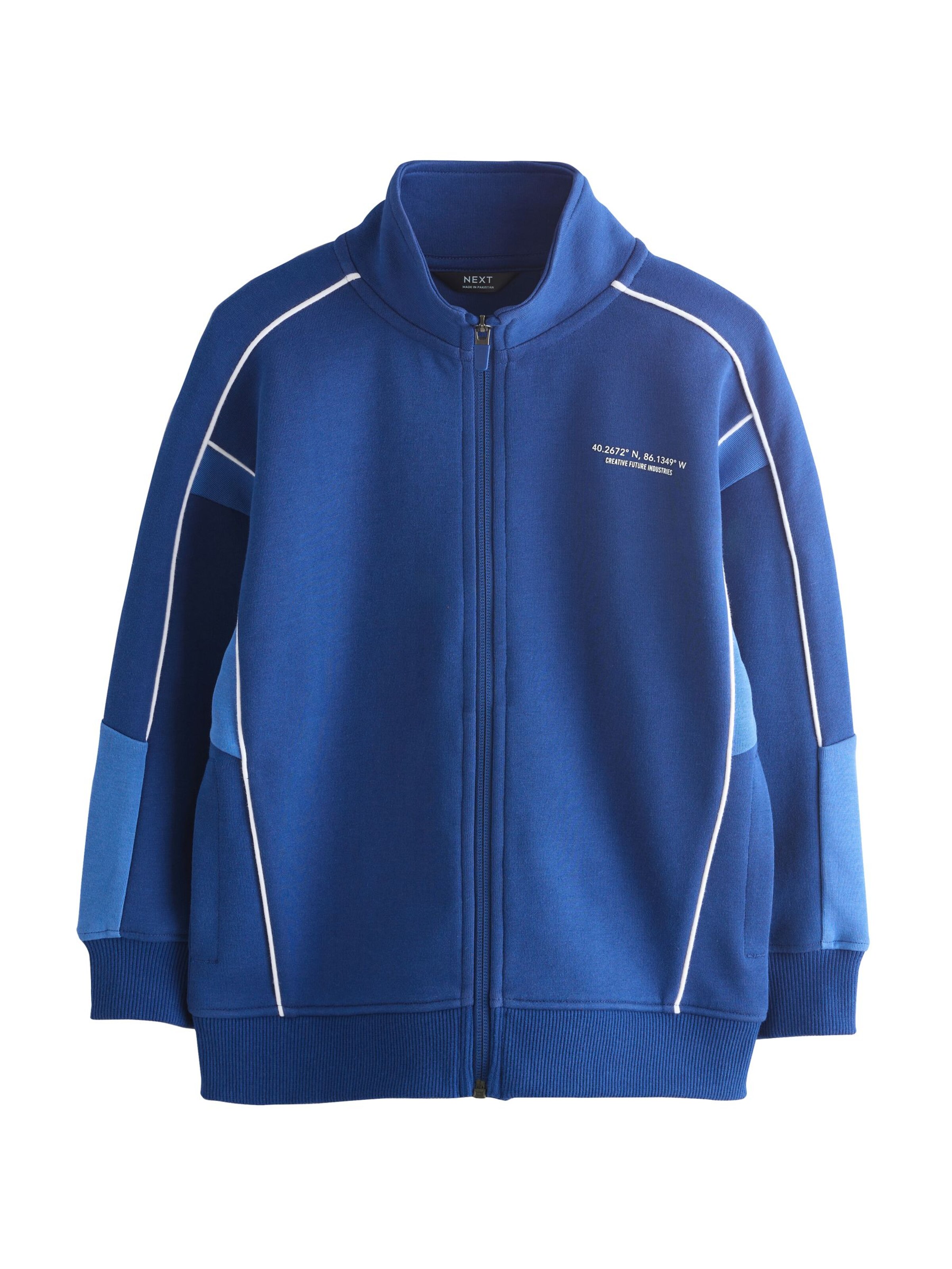 Next Jopa na zadrgo | modra barva: sprednja stran