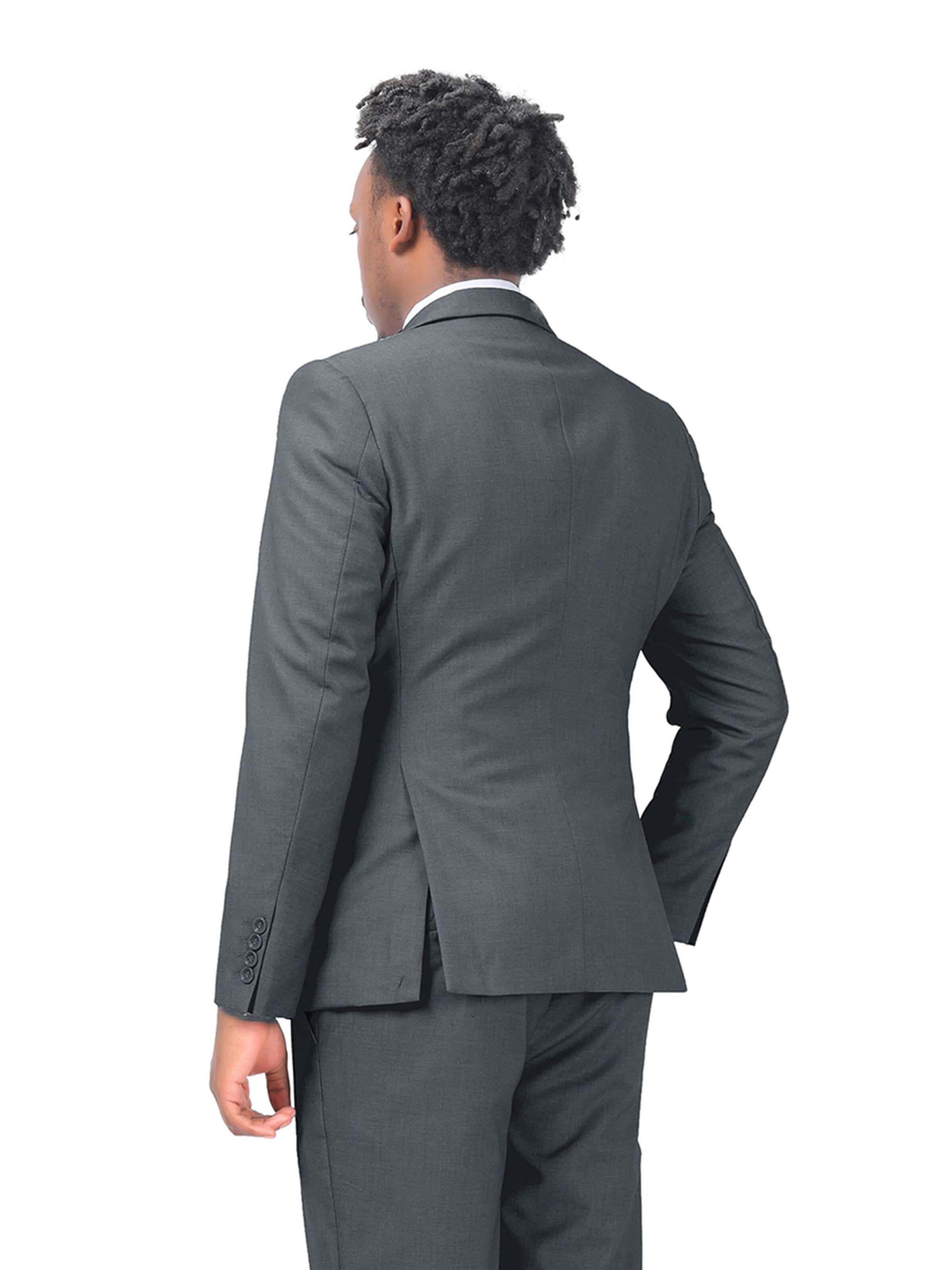 YOUTHUP Slim fit Suit 'Feierabend' in Grey