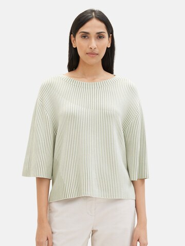 TOM TAILOR Sweater in Green: front