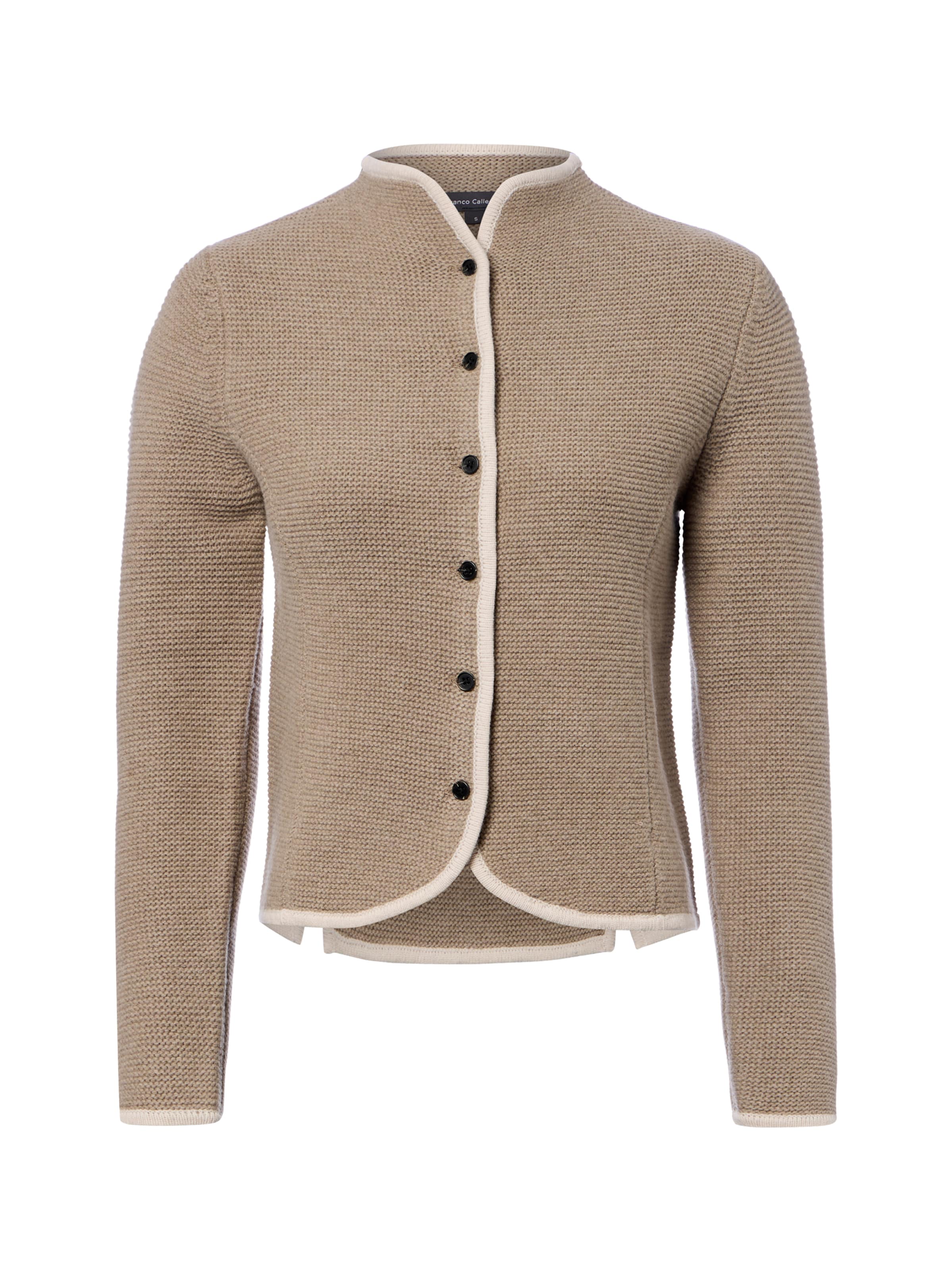 Cardigan Franco Callegari en beige : devant