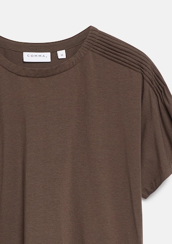 T-shirt COMMA en marron