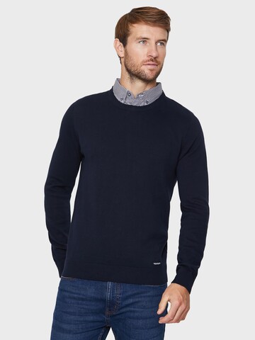 Threadbare Trui 'Gibbs' in Blauw: voorkant