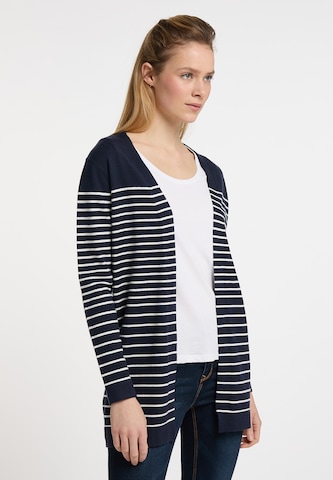 DreiMaster Maritim Gebreid vest 'Kilata' in Blauw: voorkant