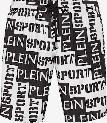 Plein Sport Swimming shorts in White: front