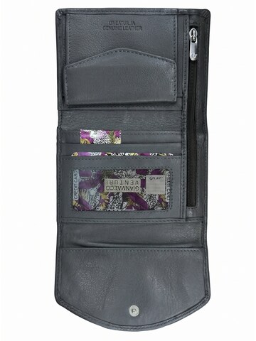 Portamonete 'Portafoglio donna vera pelle con bottone pressione - Gianmarco Venturi' di GianMarco Venturi in nero