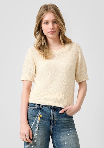 QS Trui in Beige: voorkant