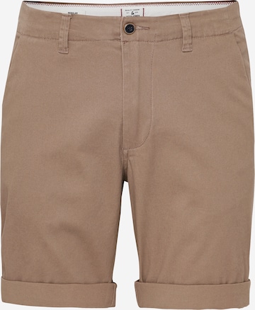 Pantalon chino 'DAVE' JACK & JONES en marron : devant