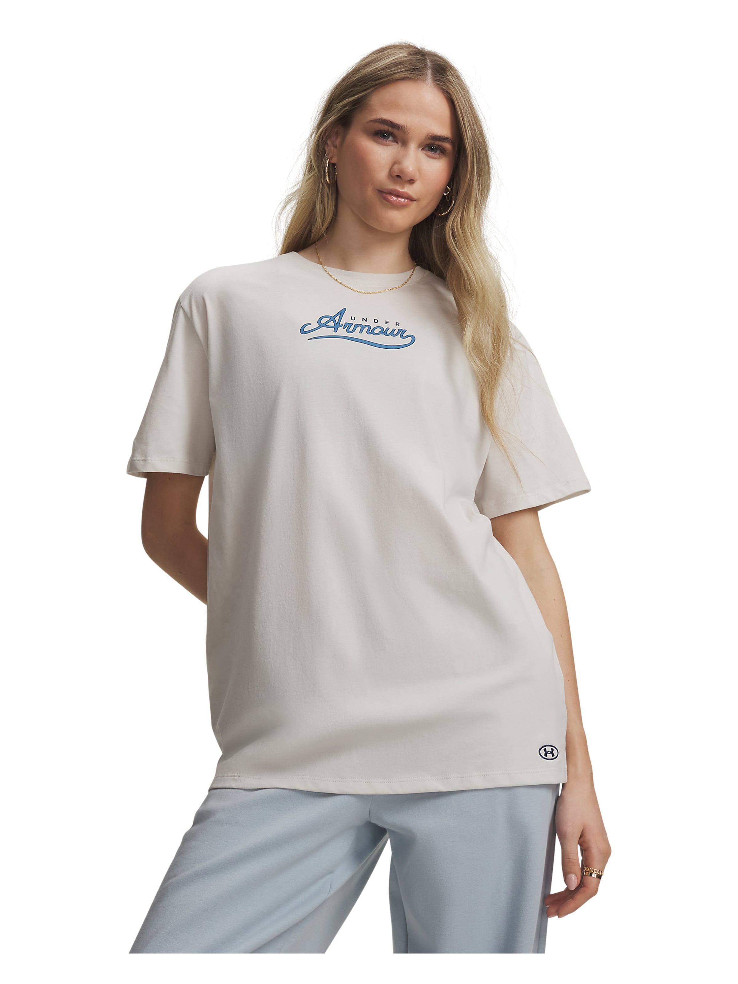 UNDER ARMOUR Functioneel shirt 'Rival' in Wit: voorkant