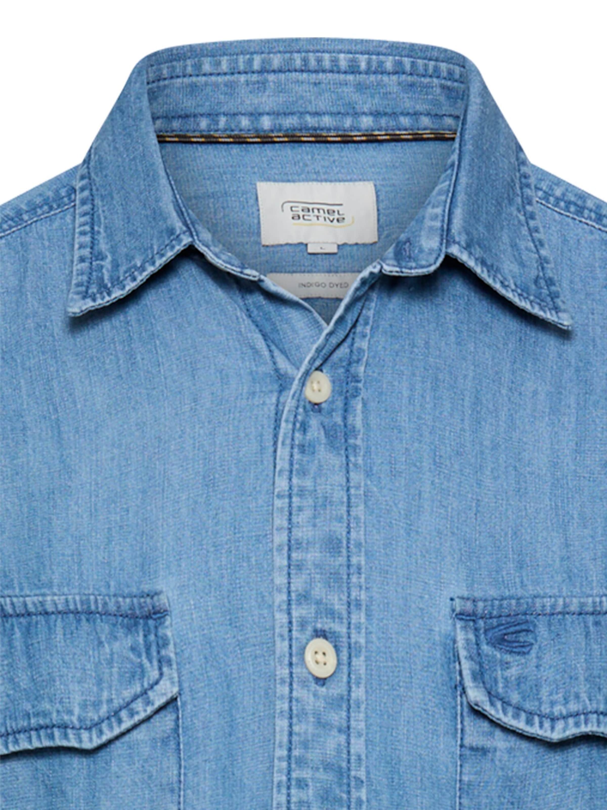 CAMEL ACTIVE Regular fit Button Up Shirt in Blue