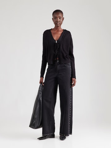 Hailys Knit Cardigan 'Be44cci' in Black