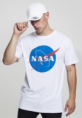 T-Shirt 'NASA' Mister Tee en blanc